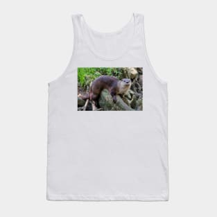 River Otter On A Log Tank Top